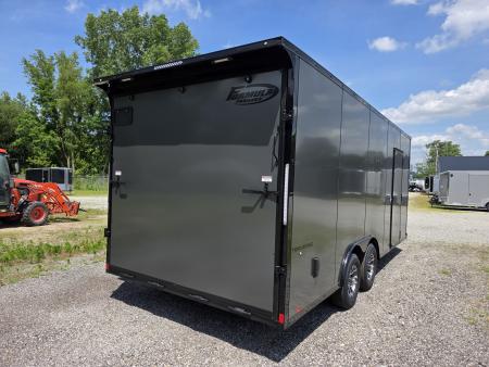 New 2026 Formula Trailers 8.5X20 10K GVWR 080 SCREWLESS EXTERIOR BLACKOUT 7' INSIDE ALUMINUM WHEELS UTV SXS CAR Cargo / Enclosed Trailer