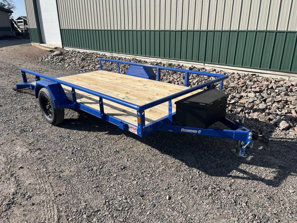 New 2026 12'x77" Diamond C Utility Trailer