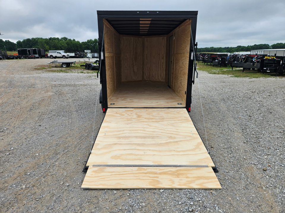 New 2026 Rock Solid 7X14 TANDEM 7K CARGO W/7' HEIGHT BLACKOUT TRIM & RAMP DOOR