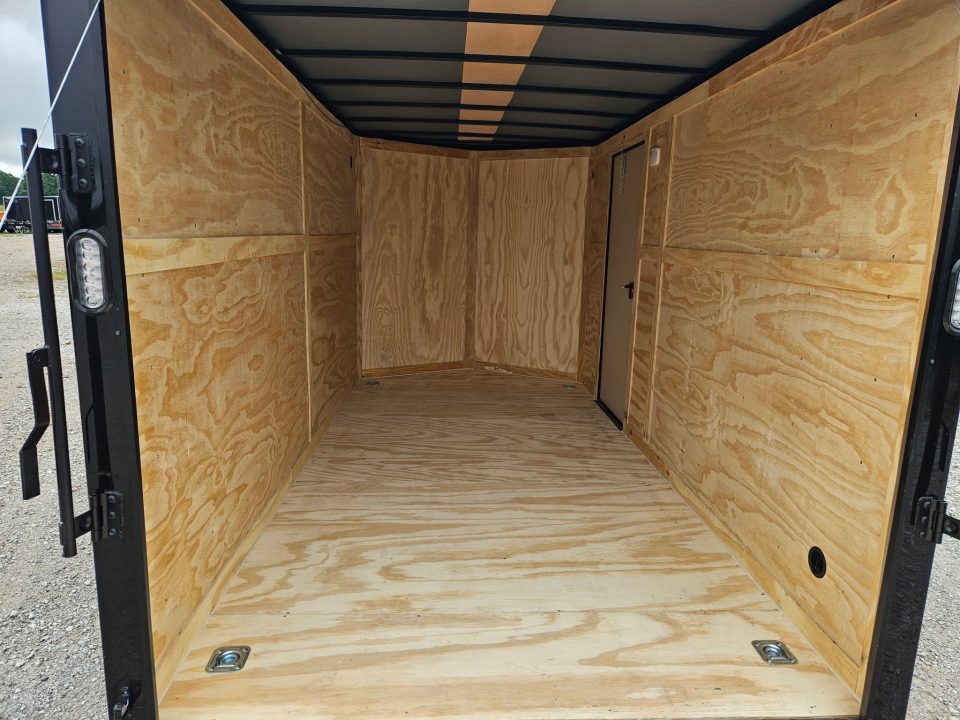 New 2026 Rock Solid 7X14 TANDEM 7K CARGO W/7' HEIGHT BLACKOUT TRIM & RAMP DOOR