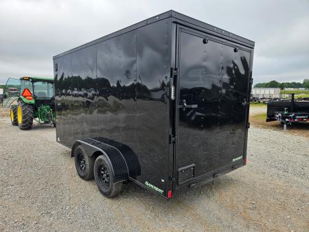 New 2026 Rock Solid 7X14 TANDEM 7K CARGO W/7' HEIGHT BLACKOUT TRIM & RAMP DOOR