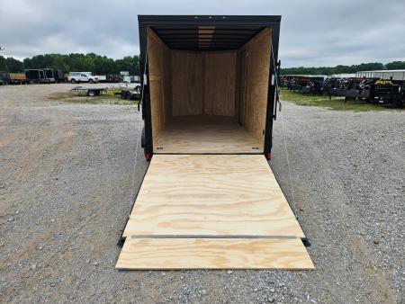 New 2026 Rock Solid 7X14 TANDEM 7K CARGO W/7' HEIGHT BLACKOUT TRIM & RAMP DOOR