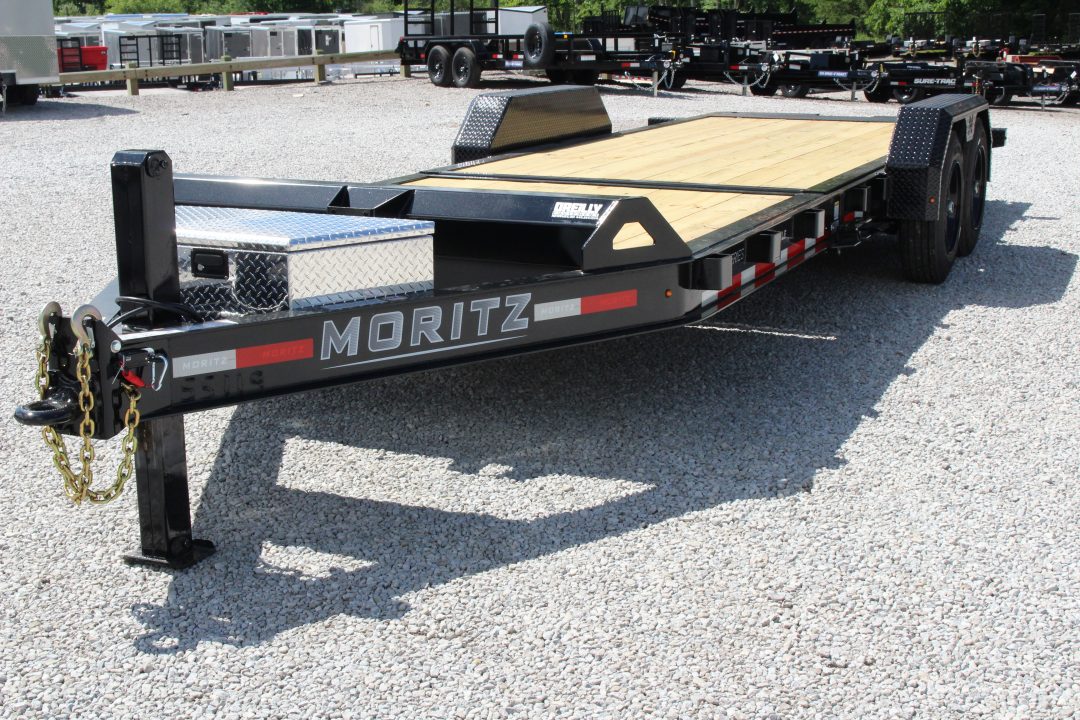 New 2026 Moritz 7' x 16' + 6' Low Pro - Gravity Tilt - Tilt Trailer - 16000# GVW