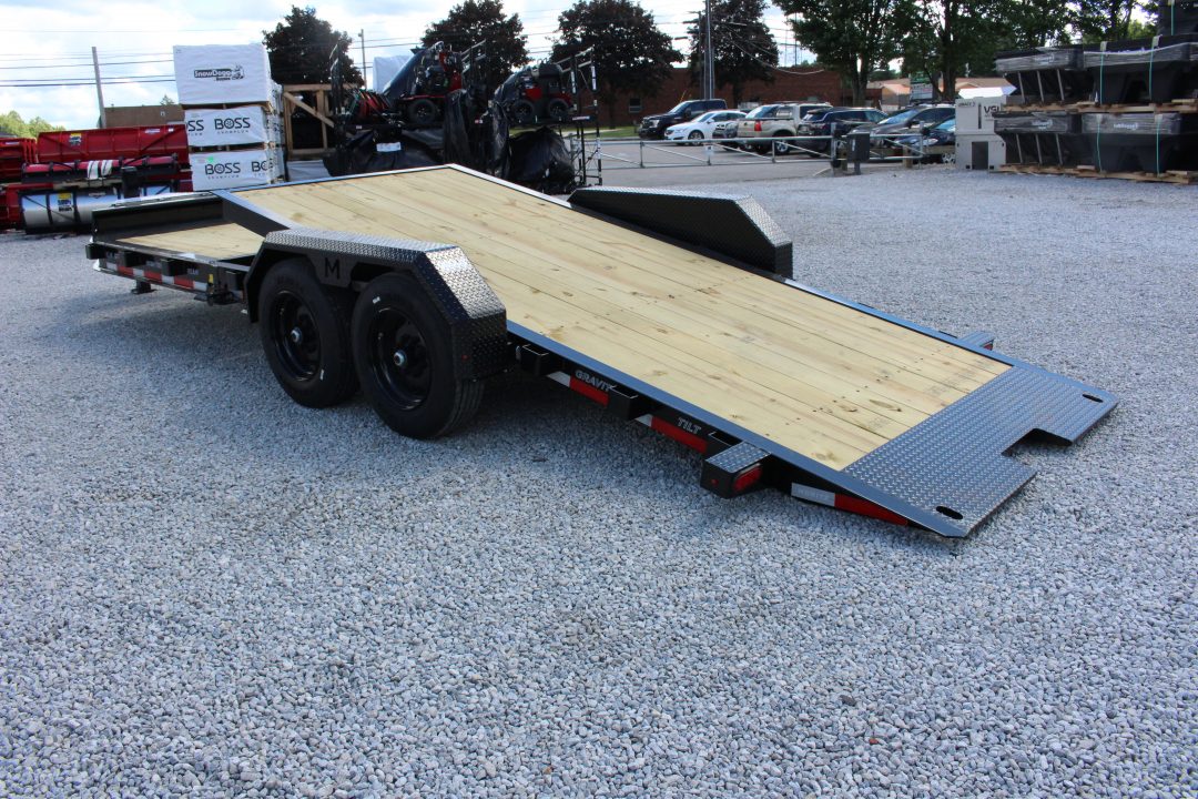 New 2026 Moritz 7' x 16' + 6' Low Pro - Gravity Tilt - Tilt Trailer - 16000# GVW