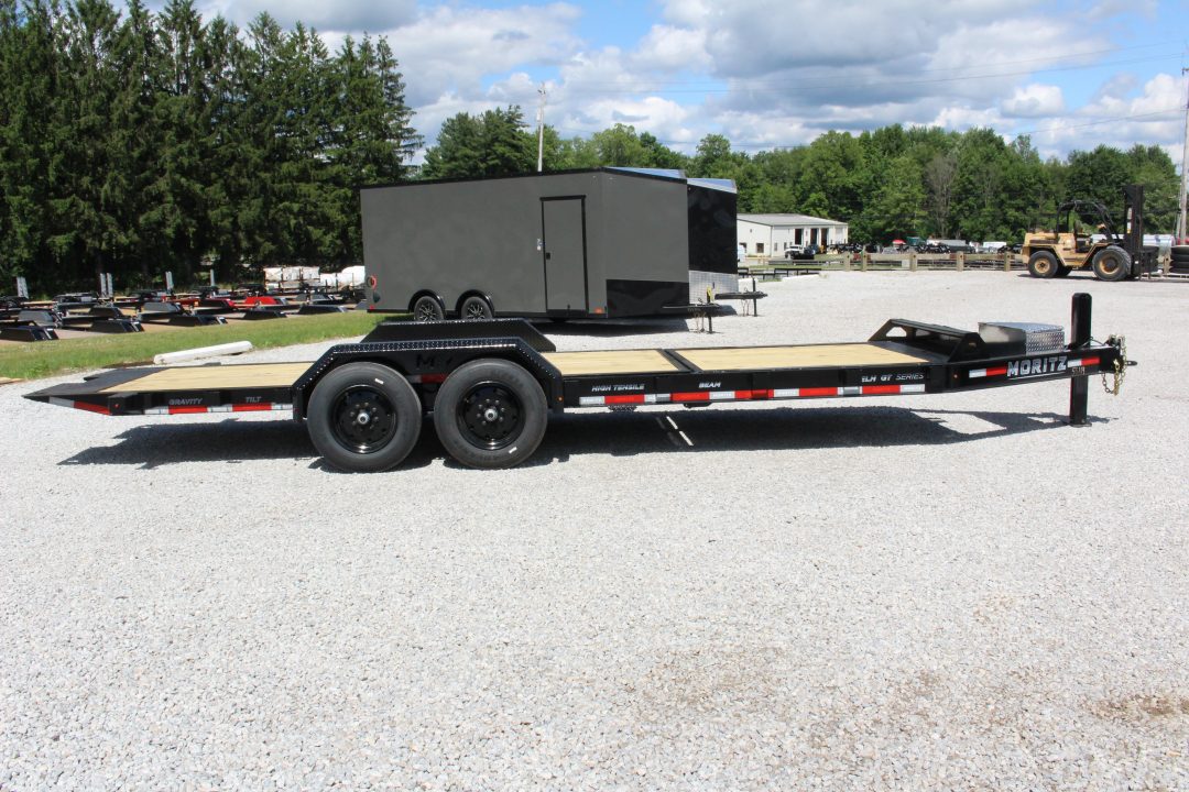 New 2026 Moritz 7' x 16' + 6' Low Pro - Gravity Tilt - Tilt Trailer - 16000# GVW