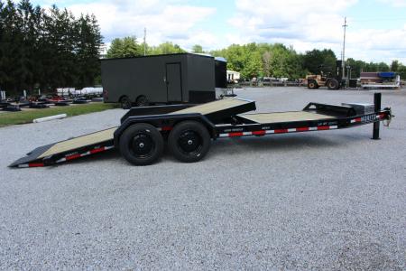 New 2026 Moritz 7' x 16' + 6' Low Pro - Gravity Tilt - Tilt Trailer - 16000# GVW