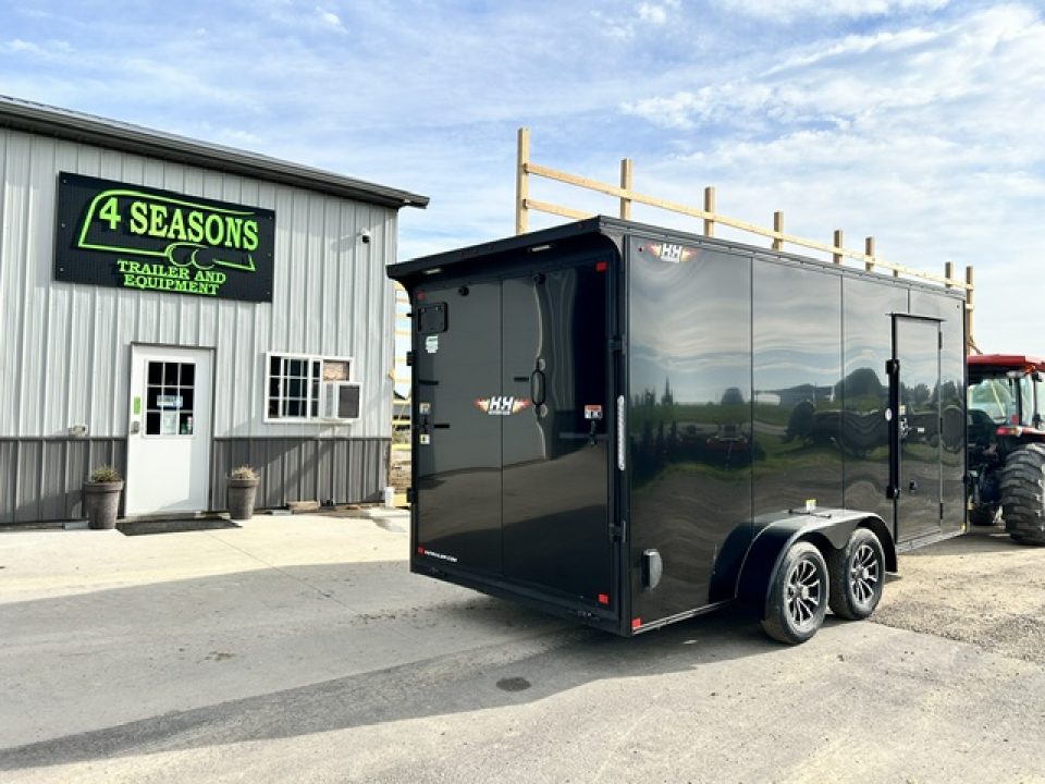 New 2026 H&H Trailers 7X16 7' INTERIOR RAMP DOOR Cargo / Enclosed Trailer