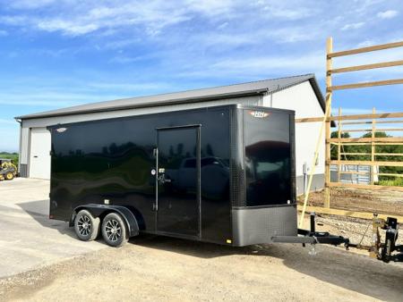 New 2026 H&H Trailers 7X16 7' INTERIOR RAMP DOOR Cargo / Enclosed Trailer