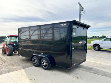 New 2026 H&H Trailers 7X16 7' INTERIOR RAMP DOOR Cargo / Enclosed Trailer