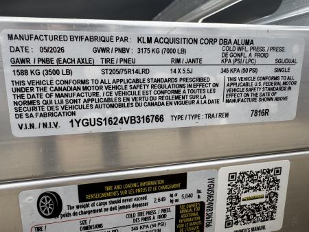 New 2027 Aluma 7816TA Utility Trailer