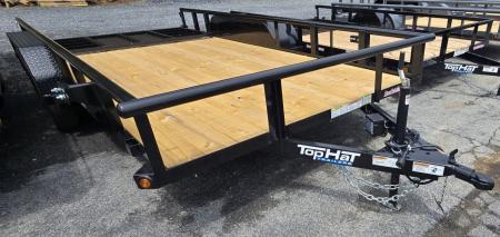 New 2026 Top Hat Trailers 7X16 Utility Trailer
