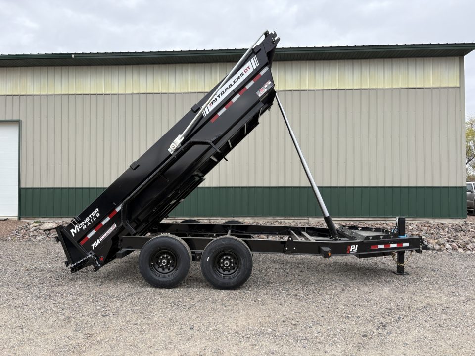 New 2026 16'x83" 14k PJ Telescopic Dump Trailer - Voyager Pkg
