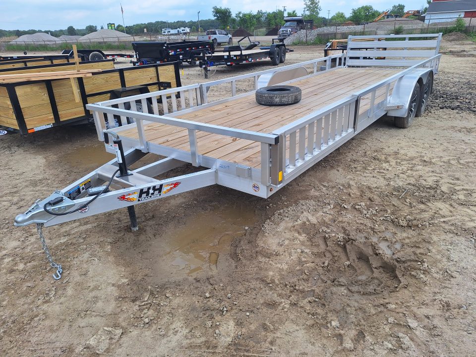 New 2026 H&H Trailers 82x22 Aluminum ATV /Landscape Trailer