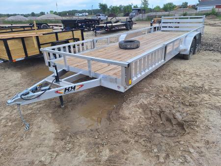 New 2026 H&H Trailers 82x22 Aluminum ATV /Landscape Trailer