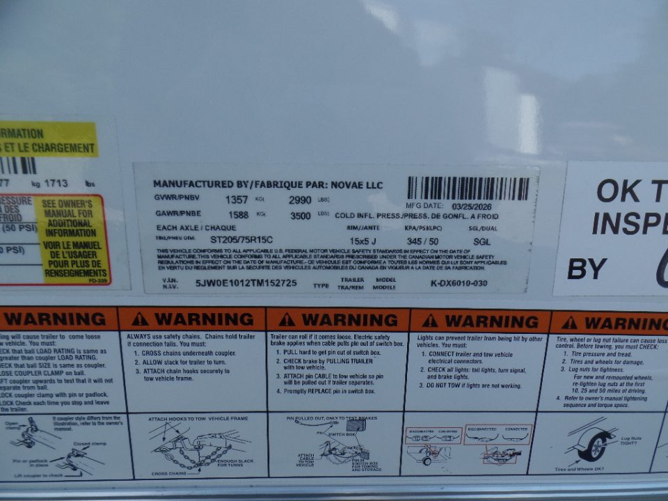 New 2026 Look Trailers 5X10 , 2,990 GVWR Cargo / Enclosed Trailer