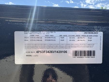 New 2027 PJ Trailers LQ25GN Flatbed Trailer
