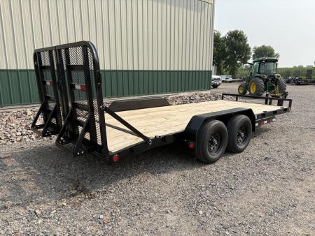 New 2026 20'x5" 10k PJ Channel Equipment Trailer - HD Split Gate