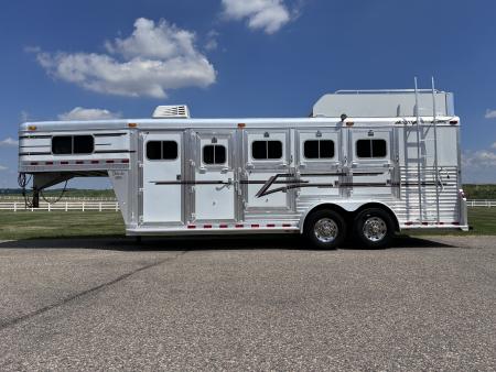 Used 2001 Elite Trailers 4 Horse Slant Load Gooseneck Horse Trailer