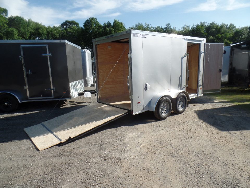 New 2027 Haul About Trailers 6'X12' Tandem Axle V Nose ,7,000 lb. GVWR Cargo / Enclosed Trailer