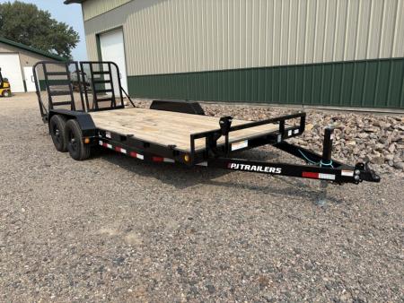 New 2026 20'x5  10k PJ Channel Equipment Trailer - HD Split Gate