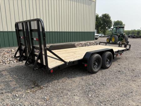 New 2026 20'x5" 10k PJ Channel Equipment Trailer - HD Split Gate
