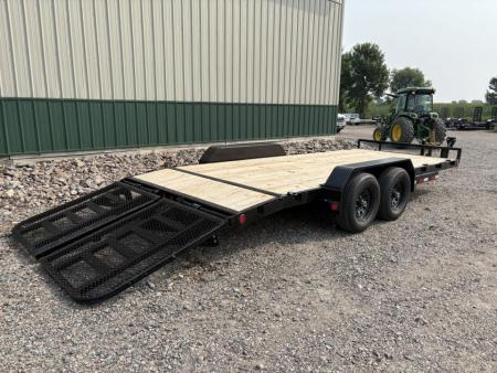 New 2026 20'x5" 10k PJ Channel Equipment Trailer - HD Split Gate
