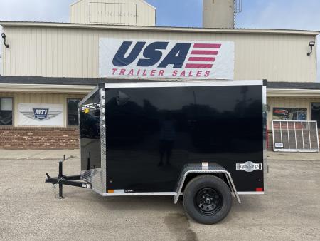 New 2026 Stealth Trailers Mustang 5x8 V-Nose Ramp Door w/Composite Exterior and Translucent Roof Cargo / Enclosed Trailer
