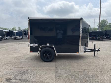 New 2026 Stealth Trailers Mustang 5x8 V-Nose Ramp Door w/Composite Exterior and Translucent Roof Cargo / Enclosed Trailer