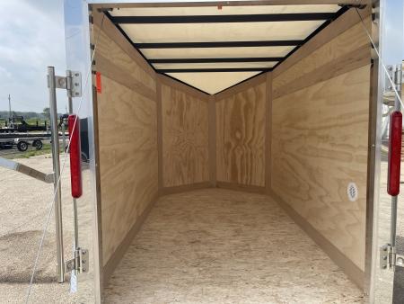 New 2026 Stealth Trailers Mustang 5x8 V-Nose Ramp Door w/Composite Exterior and Translucent Roof Cargo / Enclosed Trailer