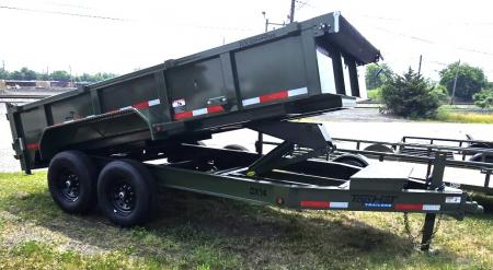New 2026 Top Hat Trailers 7X14 Dump Trailer