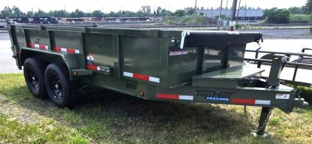 New 2026 Top Hat Trailers 7X14 Dump Trailer