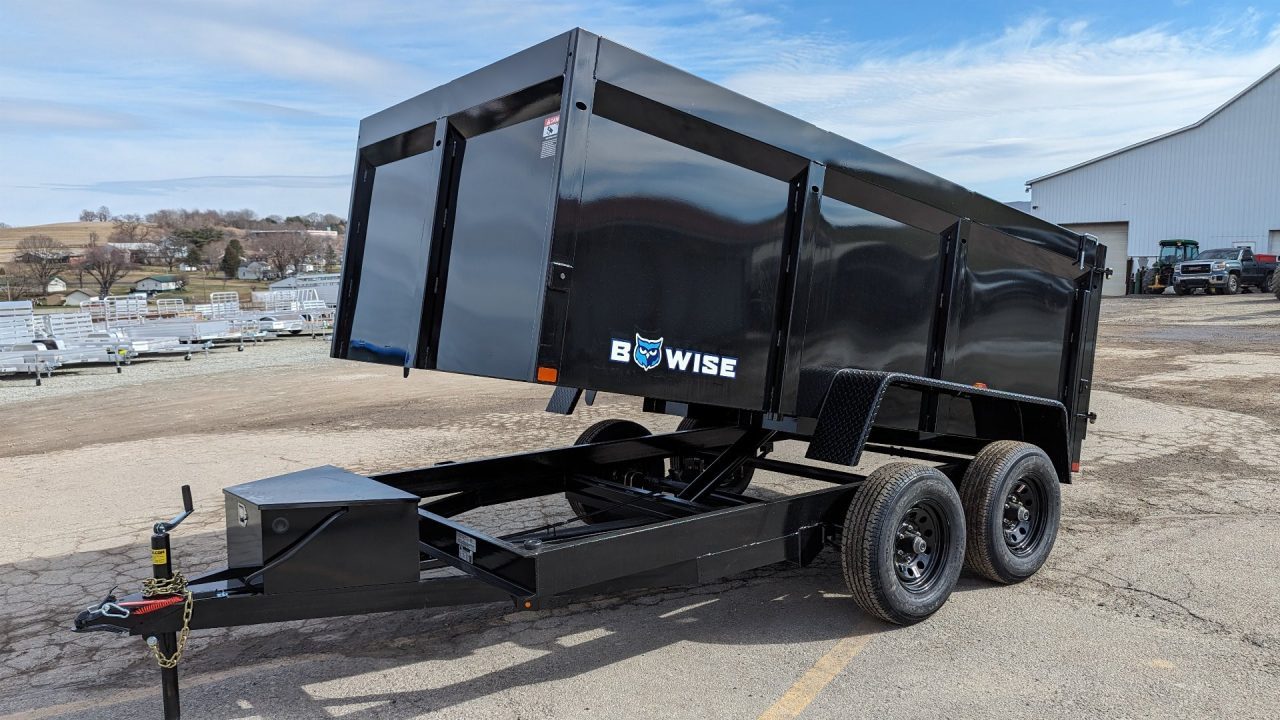 New 2027 BWise 6x12 Lo Pro Equipment Dump w/ 44" High Sides