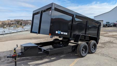 New 2027 BWise 6x12 Lo Pro Equipment Dump w/ 44  High Sides