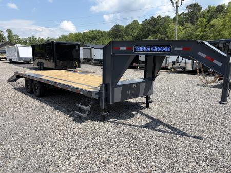 New 2026 Triple Crown 20 Deckover Gooseneck Trailer, Ramps, 15,500 GVWR