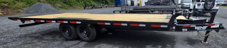 New 2026 Top Hat Trailers 22X102 Deckover Trailer POWER TILT