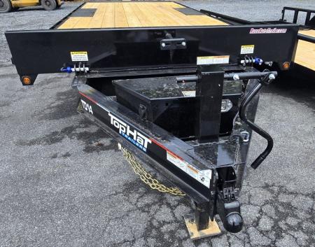 New 2026 Top Hat Trailers 22X102 Deckover Trailer POWER TILT