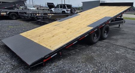 New 2026 Top Hat Trailers 22X102 Deckover Trailer POWER TILT
