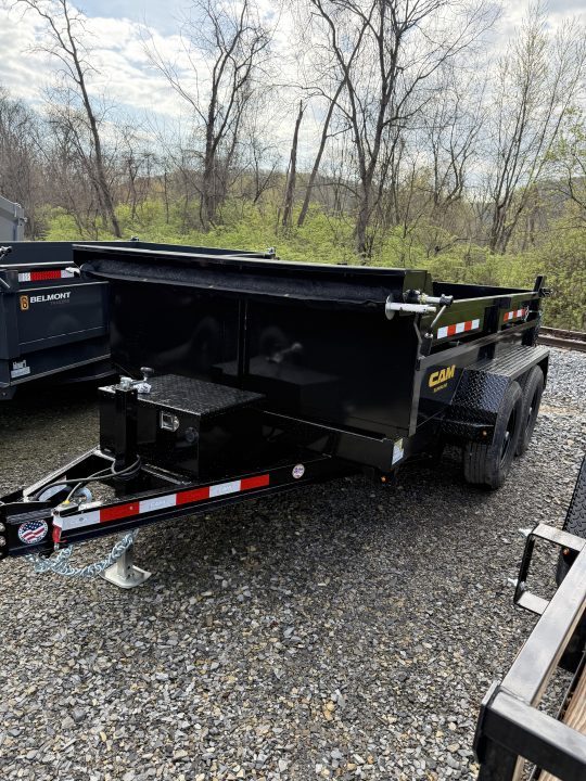 New 2026 CAM 6X10 - 10K Dump Trailer w/ Ramps - Tarp Kit - Black