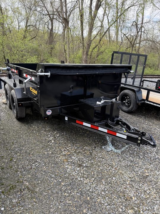 New 2026 CAM 6X10 - 10K Dump Trailer w/ Ramps - Tarp Kit - Black