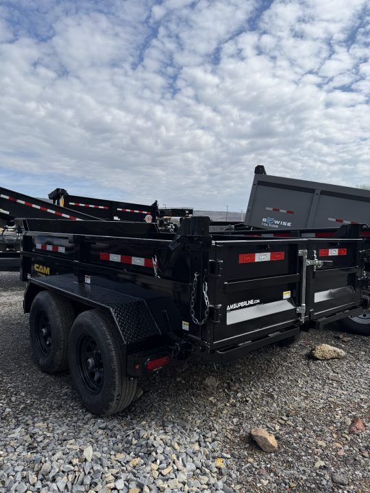 New 2026 CAM 6X10 - 10K Dump Trailer w/ Ramps - Tarp Kit - Black