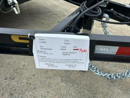 New 2026 Cam Superline 7X14 Tilt Load with 11,960 lb. GVWR Equipment Trailer