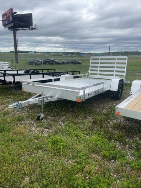 New 2026 Bear Track SINGLE AXLE UTILITY 7X14 FOLD FLAT RAMP Utility Trailer