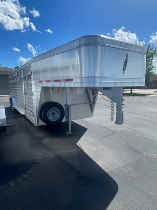 New 2026 Featherlite Trailers 8127 7.5x24 Stock / Stock Combo Trailer