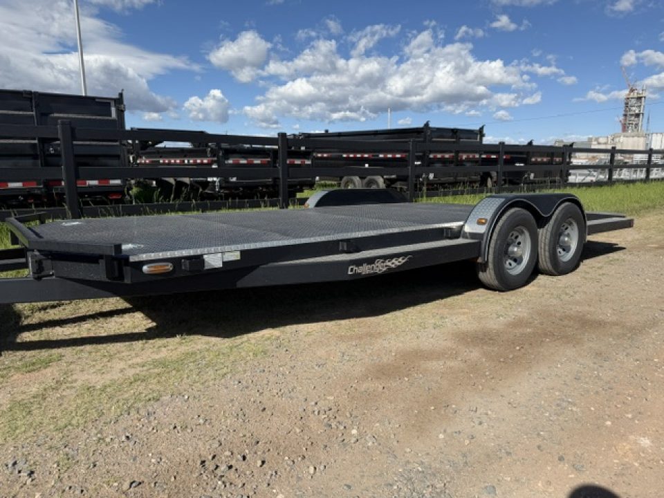 Used 2021 Ironworks Challenger 7x20 Car Hauler-10K- Metal Deck