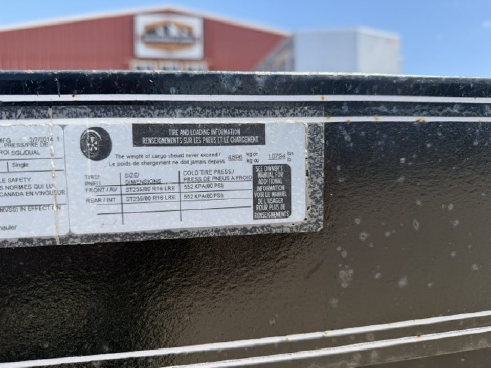 Used 2014 Load Trail 20' equipment Trailer- 14K