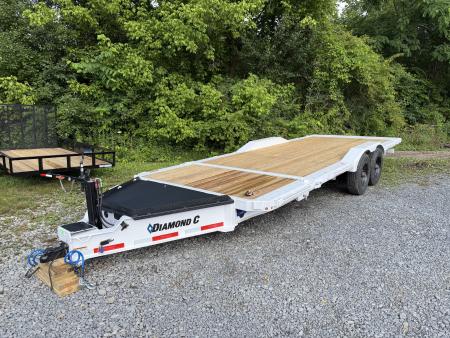 New 2026 Diamond C HXD210 DRIVE OVER FENDER TILT TRAILER SOLAR CHARGER & HYDRO JACK