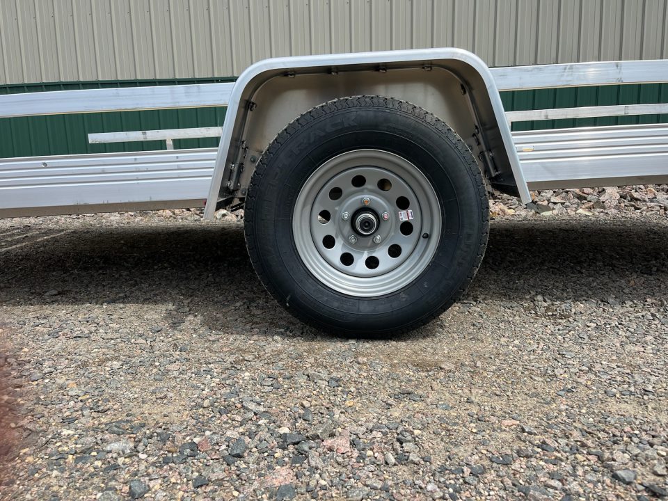 New 2026 Bear Track 80"x14' Aluminum Utility - Wood Floor