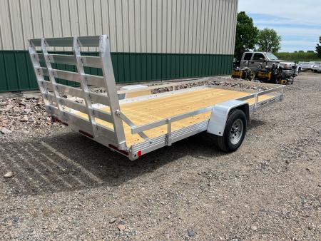 New 2026 Bear Track 80"x14' Aluminum Utility - Wood Floor