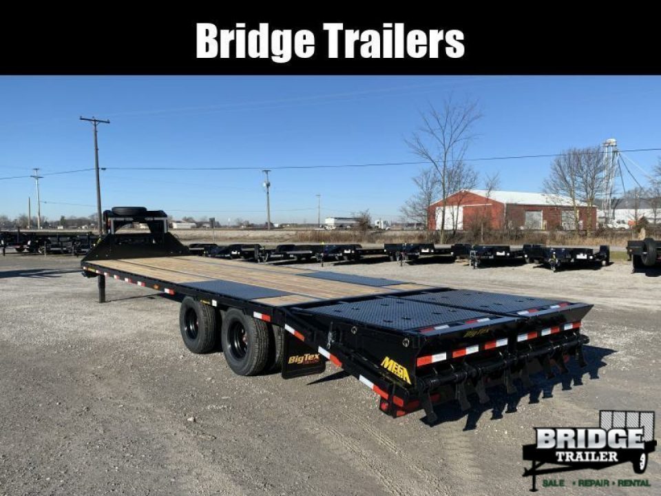 New 2027 Big Tex Trailers 25GN-30D5A-MRBK (25' + 5' X 102") 25.9K Mega Ramp Flatbed Trailer