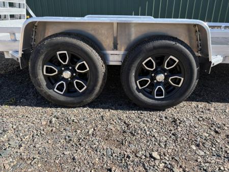 New 2026 81"x194" Bear Track 7k Tandem Utility Trailer